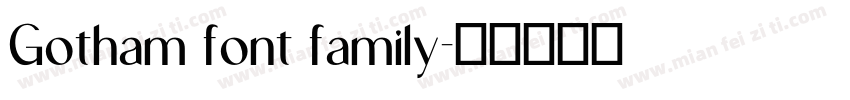 Gotham font family字体转换